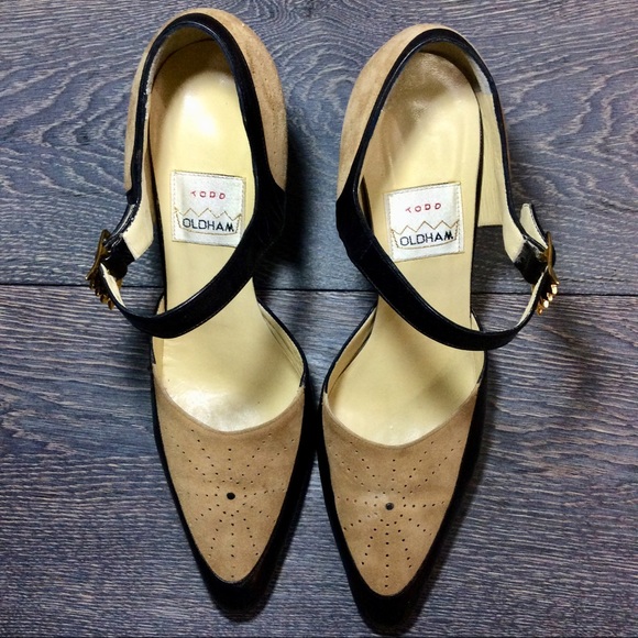 Todd Oldham Shoes Leather Suede Heels Ankle Strap - Picture 6 of 8